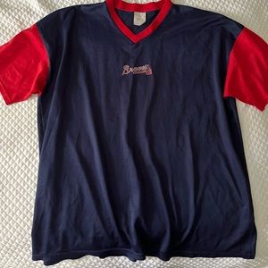 Men’s L Vintage Braves Warm Up Style Jersey
